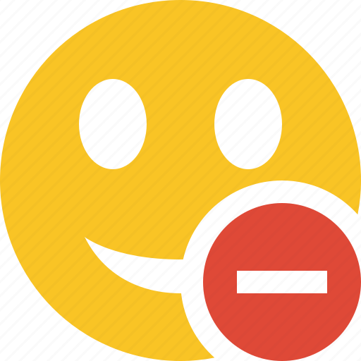 Emoticon, emotion, face, smile, stop icon - Download on Iconfinder