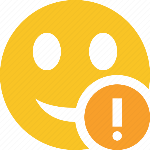 Emoticon, emotion, face, smile, warning icon - Download on Iconfinder