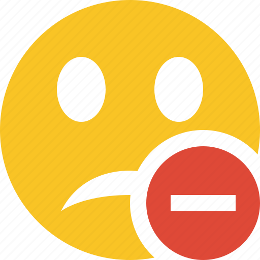 Emoticon, emotion, face, smile, stop, unhappy icon - Download on Iconfinder