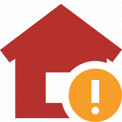 Address, building, home, house, warning icon - Download on Iconfinder