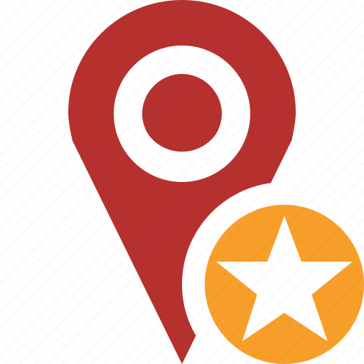 Gps, location, map, marker, navigation, pin, star icon - Download on Iconfinder