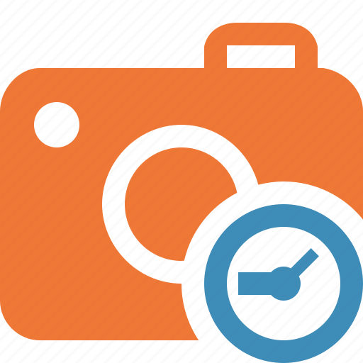 Camera, clock, photo, photocamera, photography, picture, snapshot icon - Download on Iconfinder
