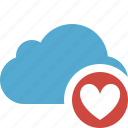 blue, cloud, favorites, network, storage, weather