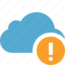 blue, cloud, network, storage, warning, weather
