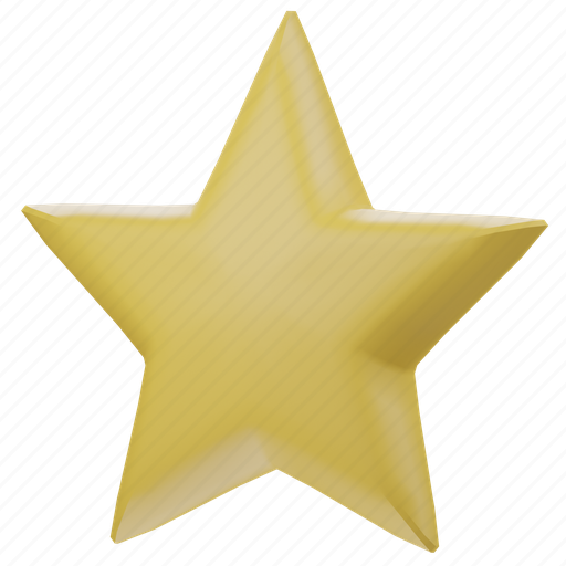 Star, rate, favorite, interest, award, bookmark 3D illustration - Download on Iconfinder