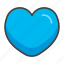 1f499, blue, heart 