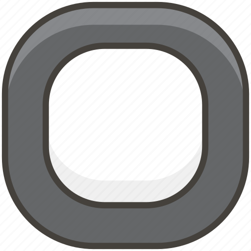 1f532, black, button, square icon - Download on Iconfinder