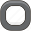 1f532, black, button, square 