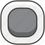 1f533, button, square, white 