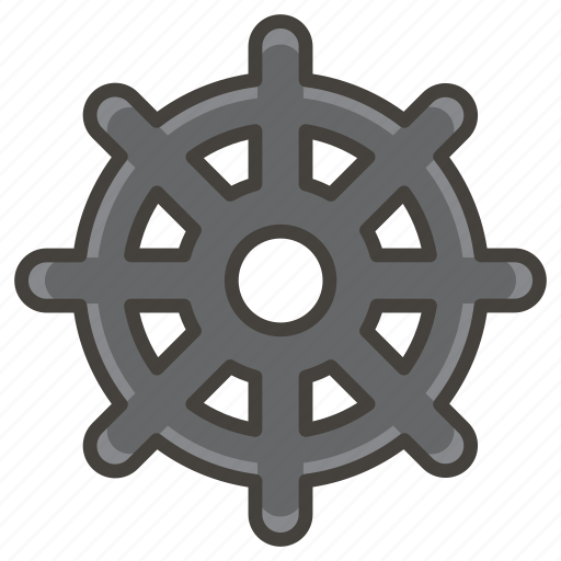 A, dharma, of, wheel icon - Download on Iconfinder