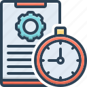 clock, document, management, organize, project, time, time management