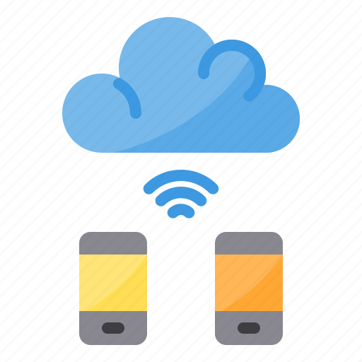 Cloud, data, exchange, smartphone, transfer icon - Download on Iconfinder