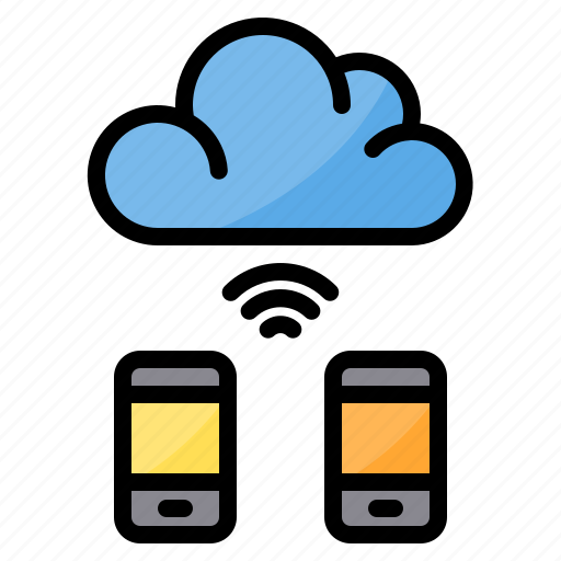 Cloud, data, exchange, smartphone, transfer icon - Download on Iconfinder