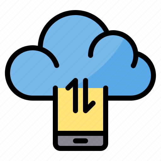 Cloud, data, exchange, smartphone, sync, transfer icon - Download on Iconfinder