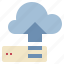 cloud, upload, data, storage, system 