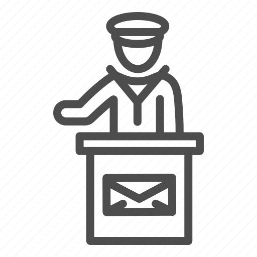 Character, courier, deliver, man, human, mail, postage icon - Download on Iconfinder