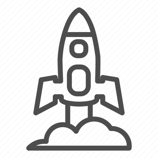 Rocket, space, launch, smoke, spaceship, ground, landing icon - Download on Iconfinder