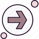 arrow, bar, direction, tab