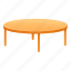 round, table, furniture, empty 