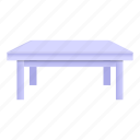 white, table, furniture