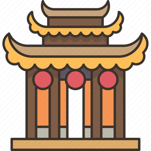 Lukang, longshan, temple, shrine, buddhist icon - Download on Iconfinder