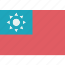 taiwan, flag, republic, national, official