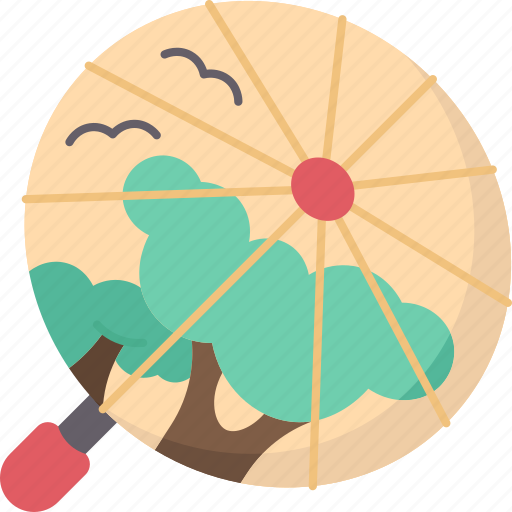Umbrellas, paper, painted, craft, asian icon - Download on Iconfinder