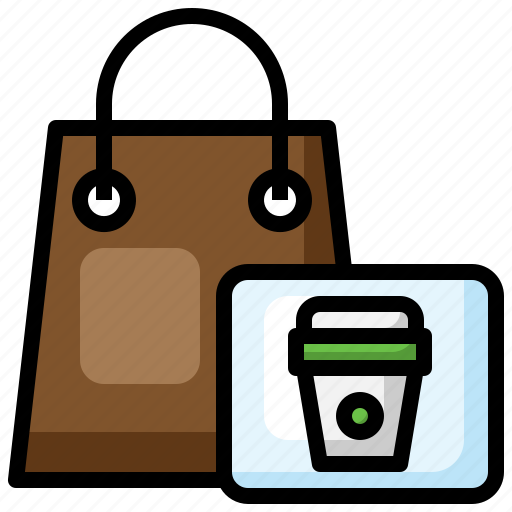 Delivery, bag, coffee, cup, drink, commerce, restaurant icon - Download on Iconfinder