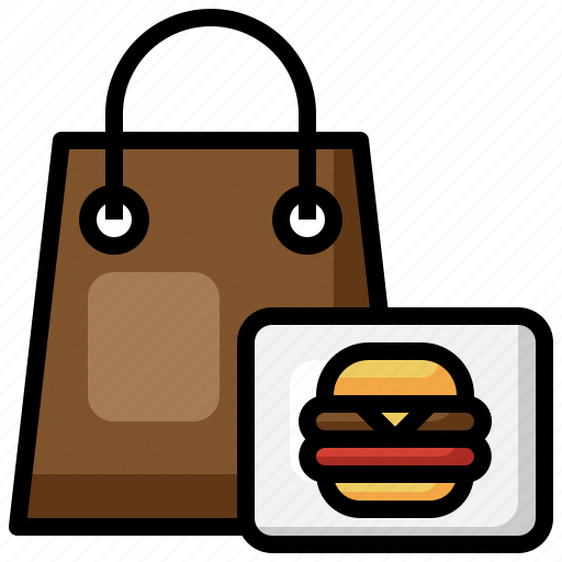 Delivery, bag, burger, commerce, food, restaurant icon - Download on Iconfinder