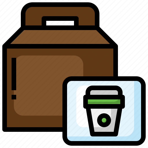Take, away, coffee, cup, drink, restaurant, bag icon - Download on Iconfinder