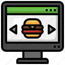 website, online, order, burger, food, take, away