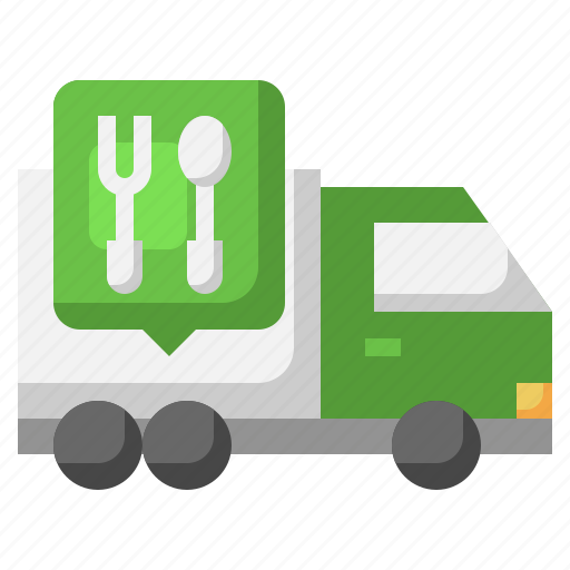 Food, delivery, truck, automobile, transport icon - Download on Iconfinder