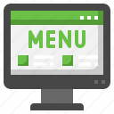menu, order, website, food, computer