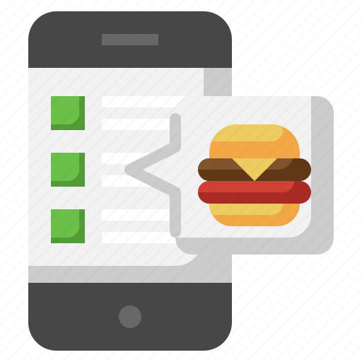 Order, food, burger, online, delivery, smartphone icon - Download on Iconfinder