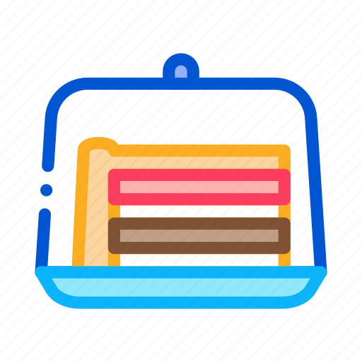 Away, cake, delivery, drink, food, slice, take icon - Download on Iconfinder