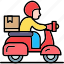 delivery, bike, express, massenger, motorcycle 