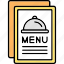 menu, cafe, fast, food, list, open, paper, restaurant 