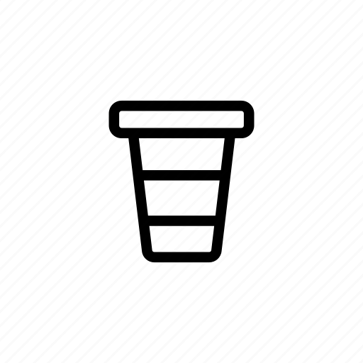 Art, basket, bin, contour, glass, linear, takeout icon - Download on Iconfinder