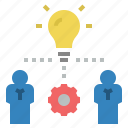 bulb, coorperation, creative, idea, knowledge, talent, work
