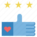 evaluate, favorite, feedback, like, rate, rating, star