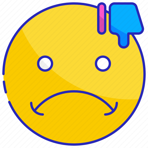 Bad, dissatisfied, expression, face, negative, sad, upset icon - Download on Iconfinder