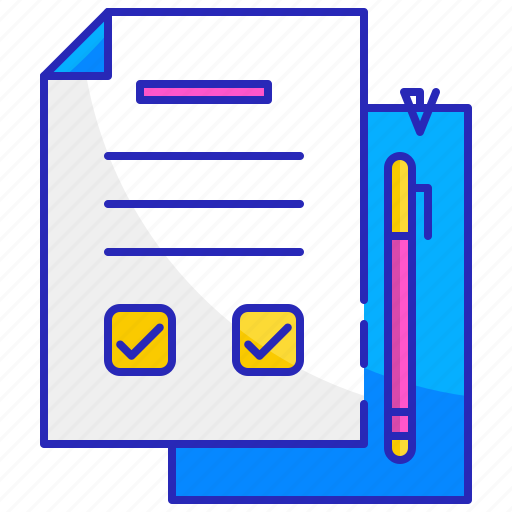 Application, contract, document, form, paper, pen, writing icon - Download on Iconfinder