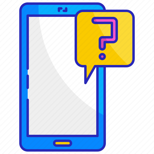 Assistance, help, mark, mobile, phone, question, support icon - Download on Iconfinder