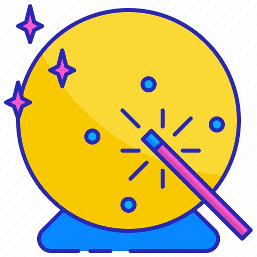 Ball, crystal, design, effect, glow, light, magic icon - Download on Iconfinder