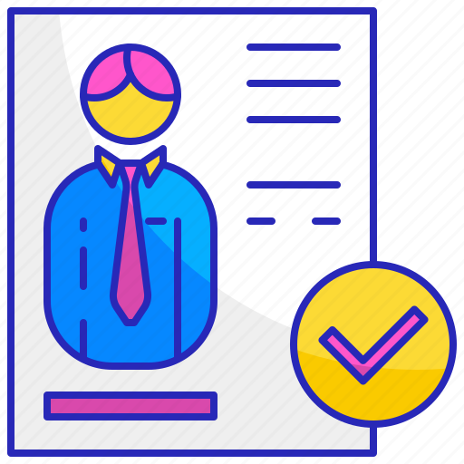 Candidate, employee, job, list, recruitment, shortlist, shortlisted icon - Download on Iconfinder