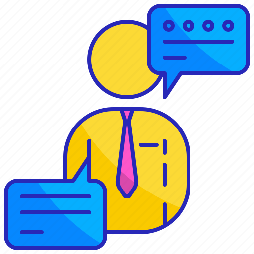 Businessman, communication, language, languages, speak, speech, talk icon - Download on Iconfinder