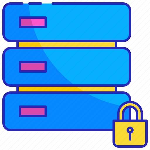 Data, database, encryption, lock, padlock, protection, security icon - Download on Iconfinder