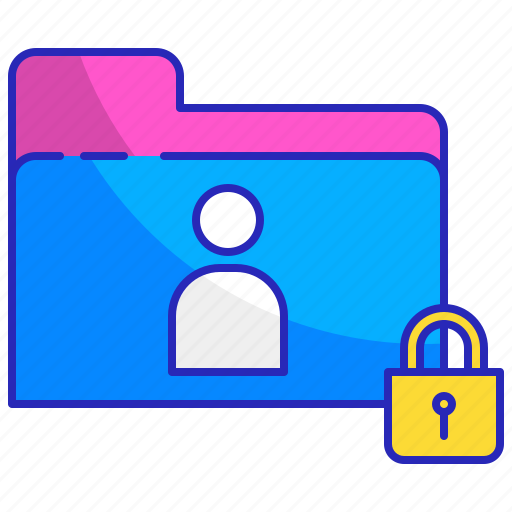 Data, document, folder, person, personal, security, storage icon - Download on Iconfinder