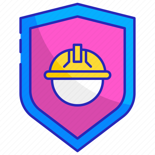 Construction, helmet, protection, safe, safety, security, shield icon - Download on Iconfinder