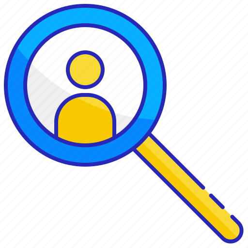 Find, glass, internet, magnifying, person, search, web icon - Download on Iconfinder